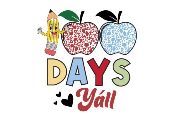 100 Days Yáll Svg for Crafts and Graphics