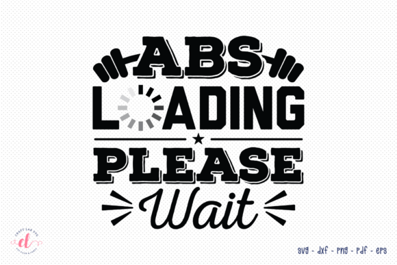 ABS Loading Please Wait SVG for Crafts and Graphics