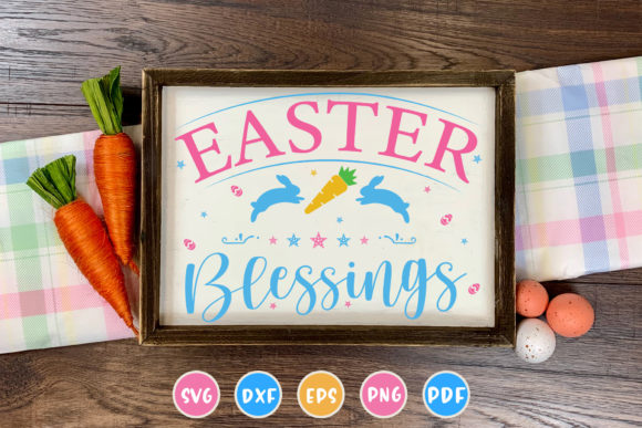 Easter Blessings SVG for Embroidery Projects