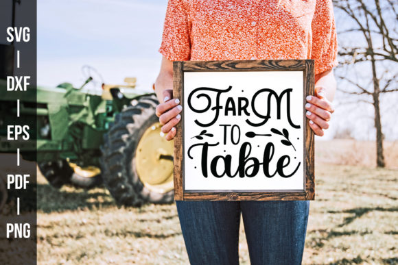 Farm to Table SVG Design for Crafts and Graphics
