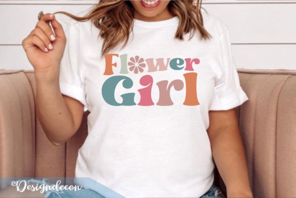 Flower Girl Retro Wavy SVG for Crafts and Graphics