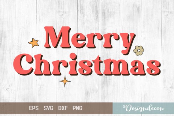 Merry Christmas Retro Sublimation Graphics for Crafts