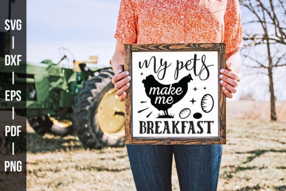 My Pets Make Me Breakfast SVG Cut File for Crafts and Graphics