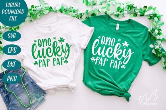 One Lucky Pap Pap Svg for Crafts and Graphics