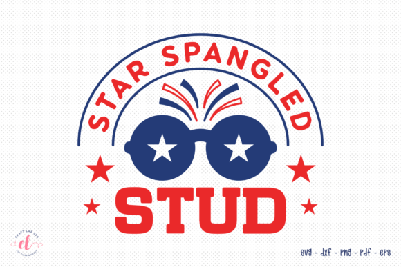 Star Spangled Stud SVG for Local Business Graphics